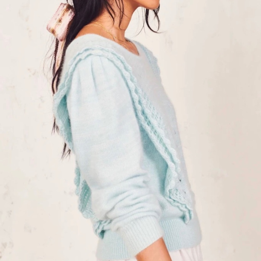 NWT LoveShackFancy Jasmine Pullover Sweater - Picture 10 of 16